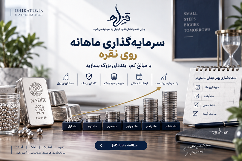 سرمایهگذاری ماهانه روی نقره