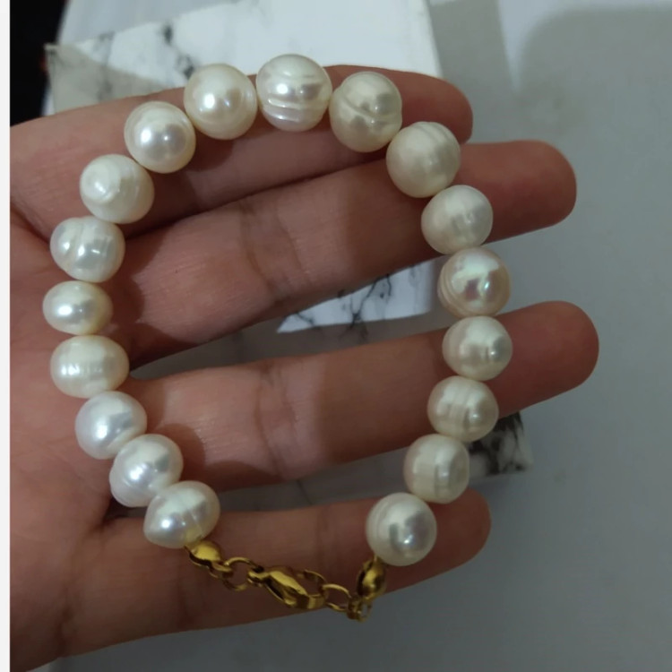 دستبند زنانه مروارید پرورشی طبیعی
