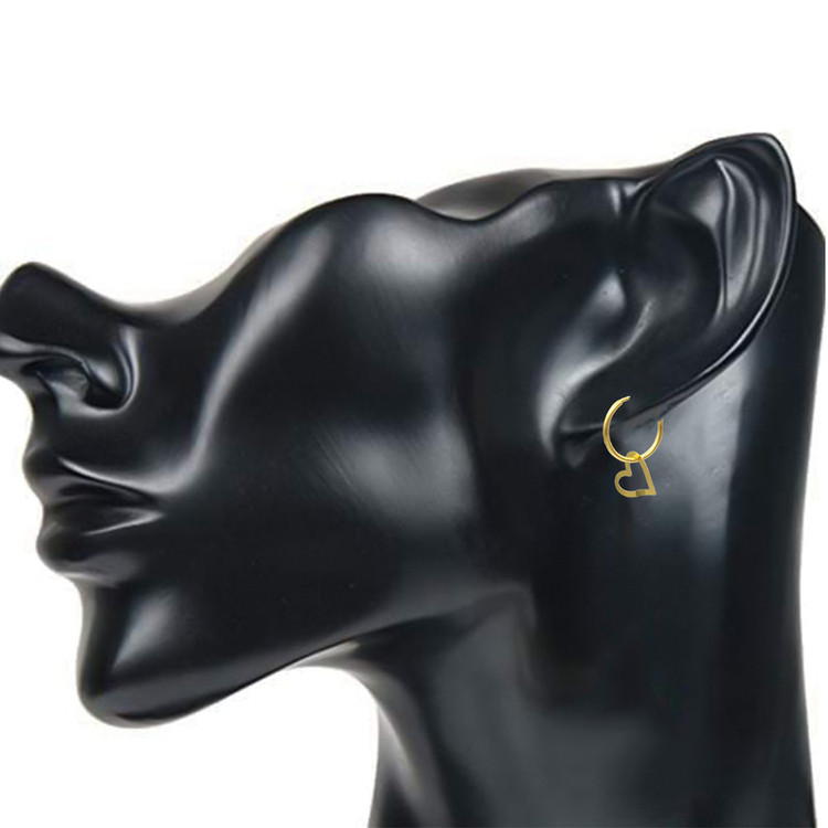 گوشواره طلا 18 عیار زنانه قیراط98 مدل حلقه ای کد KE015