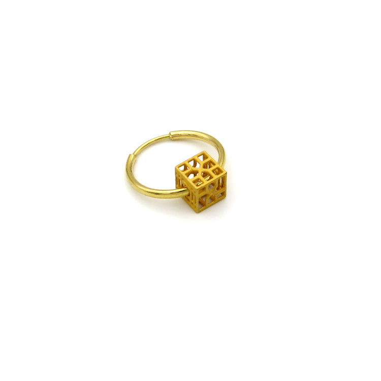 گوشواره طلا 18 عیار زنانه قیراط98 مدل ke043
