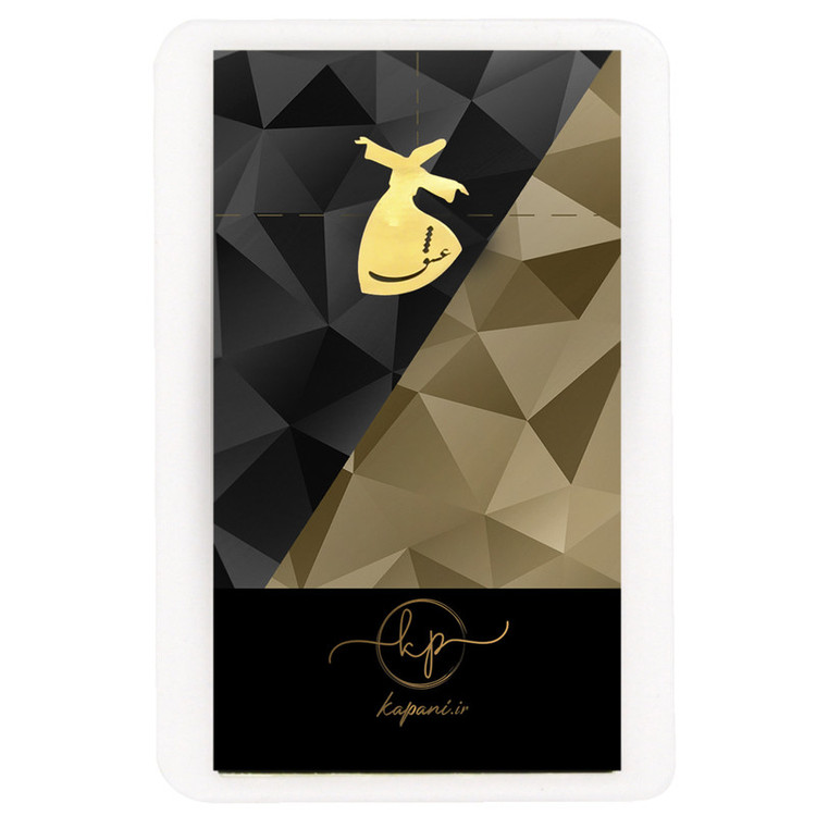 شمش طلا 18 عیار قیراط98 طرح عشق کد KC011