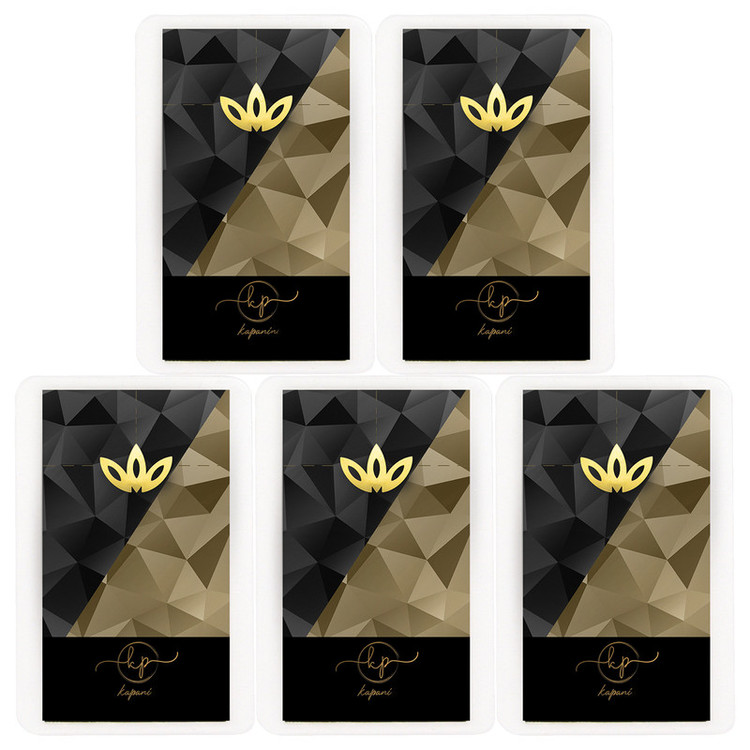 طلا گرمی 18 عیار قیراط98 مدل گل کد kc008-p5 بسته 5 عددی