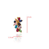 گوشواره طلا 18 عیار زنانه قیراط98 مدل ke037