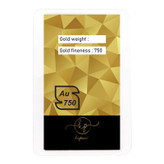 طلا گرمی 18 عیار قیراط98 مدل الماس کد kc002-p3 بسته 3 عددی