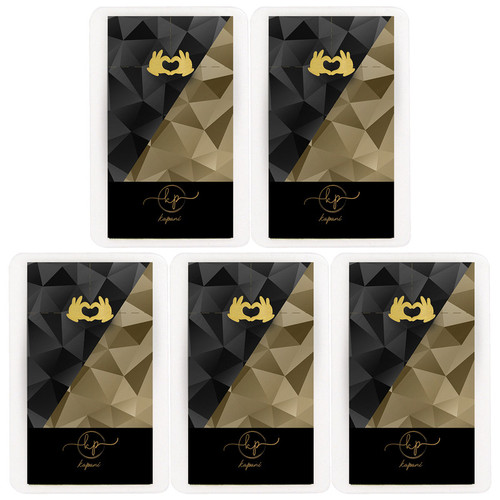 طلا گرمی 18 عیار قیراط98 مدل دست کد kc015-p5 بسته 5 عددی