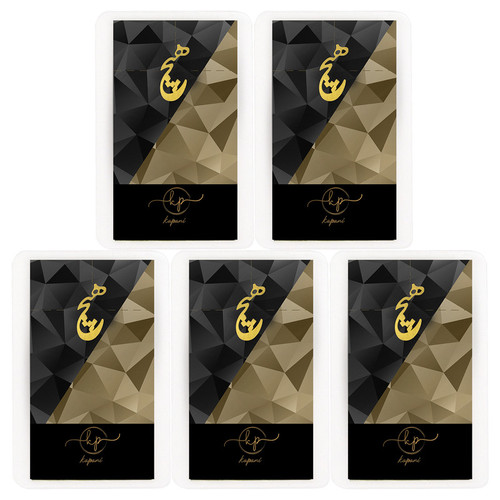 طلا گرمی 18 عیار قیراط98 مدل هیچ کد kc014-p5 بسته 5 عددی