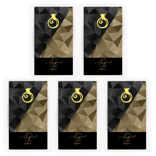 طلا گرمی 18 عیار قیراط98 مدل انار شب یلدا کد kc009-p5 بسته 5 عددی