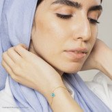 دستبند طلا 18 عیار زنانه قیراط98 مدل KB007