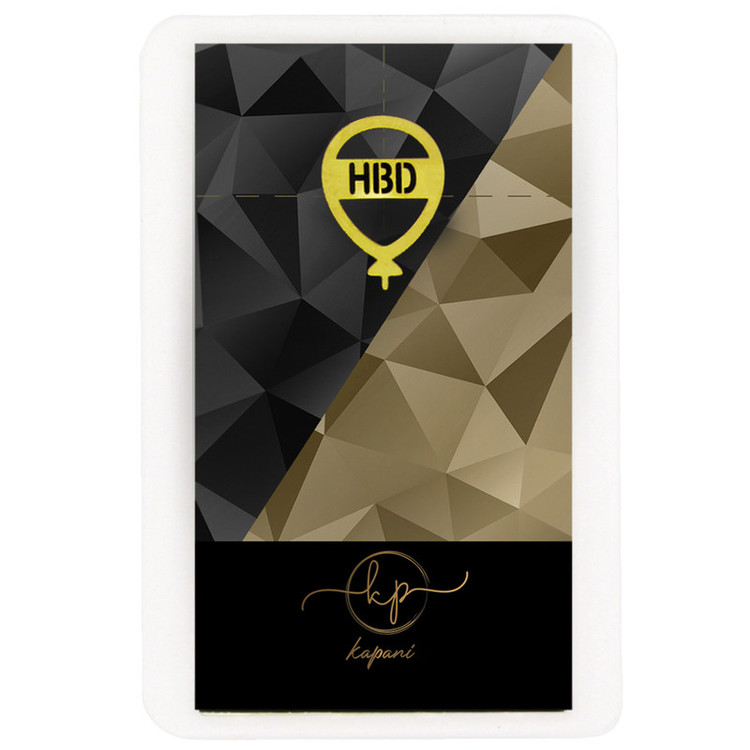 طلا گرمی 18 عیار قیراط98 مدل HBD کد kc006-p3 بسته 3 عددی