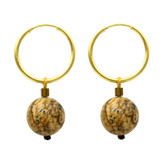 گوشواره طلا 18 عیار زنانه قیراط98 مدل ke029