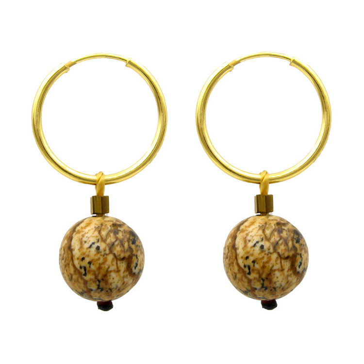 گوشواره طلا 18 عیار زنانه قیراط98 مدل ke029