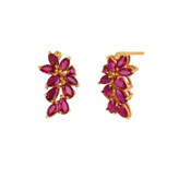 گوشواره طلا 18 عیار زنانه قیراط98 مدل ke038