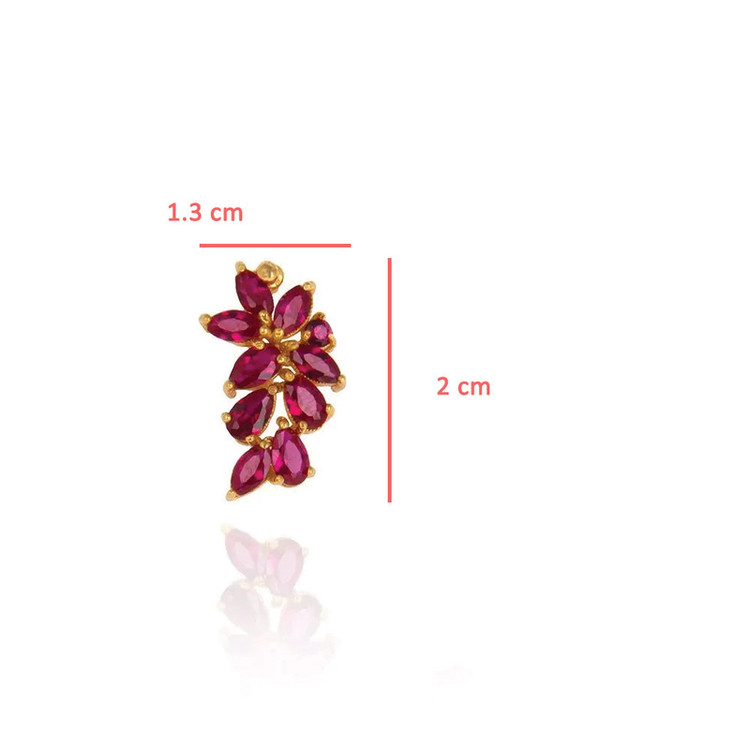 گوشواره طلا 18 عیار زنانه قیراط98 مدل ke038