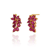 گوشواره طلا 18 عیار زنانه قیراط98 مدل ke038