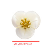 نیم ست طلا 18 عیار زنانه قیراط98 مدل گل و صدف کد KS026