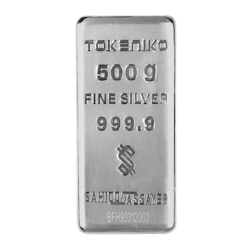 شمش نقره 500 گرمی عیار 999.9 توکنیکو (TOKENIKO) ایرانی