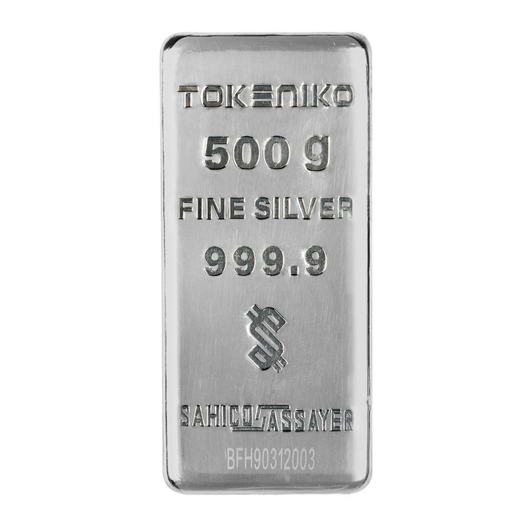 شمش نقره 500 گرمی توکنیکو عیار 999.9 | شمش نقره ایرانی TOKENIKO | قیراط98