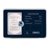 شمش نقره 100 گرمی پارسیس عیار 999.9 | شمش نقره ایرانی PARSIS | قیراط98