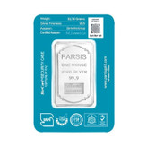 شمش نقره 1 اونسی (31.1 گرمی) پارسیس عیار 999.9