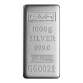 شمش نقره ۱ کیلوگرمی جی ام آر ترکیه (GMR) با عیار 999.0 ریختهگری