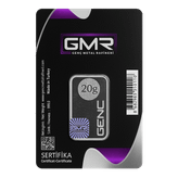 شمش نقره 20 گرمی جی ام آر ترکیه (GMR) با عیار 999.0