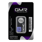 شمش نقره 10 گرمی جی ام آر ترکیه (GMR) با عیار 999.0