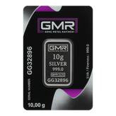 شمش نقره 10 گرمی جی ام آر ترکیه (GMR) با عیار 999.0