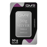شمش نقره 50 گرمی جی ام آر ترکیه (GMR) با عیار 999.0