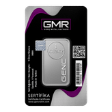 شمش نقره 1 اونسی جی ام آر ترکیه (GMR) با عیار 999.0