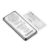 شمش نقره نادیر. ندیر 500 گرمی ، نیم کیلویی عیار 999.9 نادیر ترکیه برند ندیر (Nadir Metal)