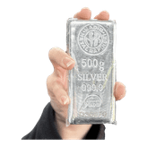 شمش نقره نادیر. ندیر 500 گرمی ، نیم کیلویی عیار 999.9 نادیر ترکیه برند ندیر (Nadir Metal)