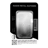 شمش نقره 50 گرمی عیار 999.9 نادیر ترکیه (Nadir Metal)