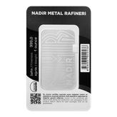 شمش نقره 1 اونسی عیار 999 نادیر ترکیه (Nadir Metal)