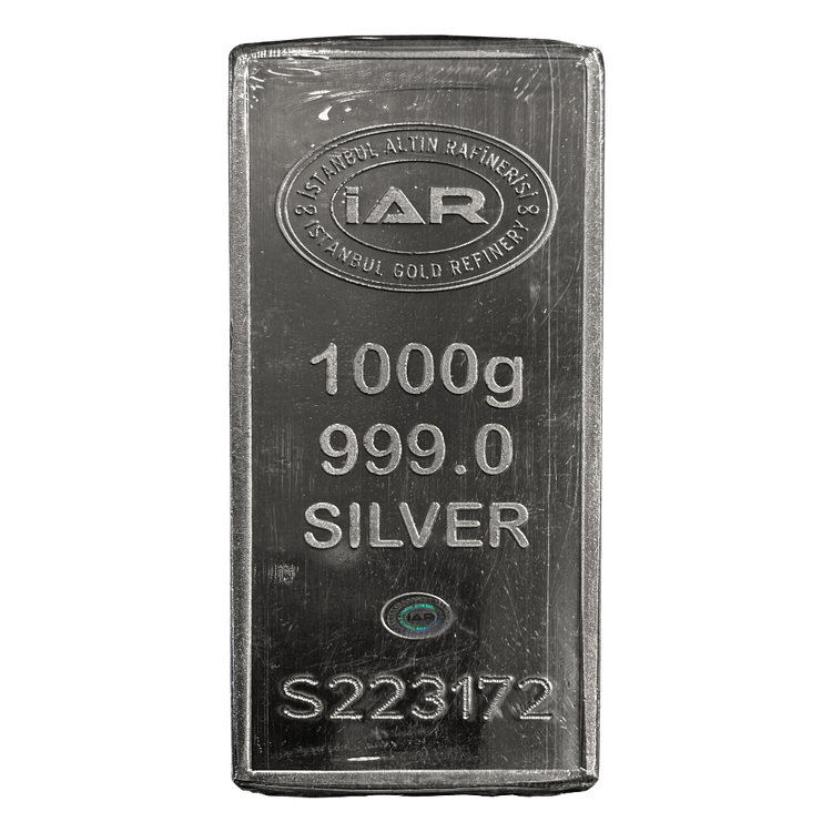 شمش نقره ۱ کیلوگرمی عیار 999.0 ای اِی آر ترکیه (IAR)
