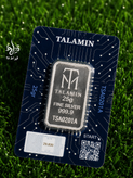 شمش نقره 25 گرمی عیار 999.9 طلامین (TM) لایسنس امارات