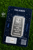 شمش نقره 100 گرمی عیار 999.9 طلامین (TM) لایسنس امارات